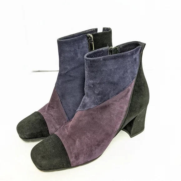 Paolo Linea suede 3 tone ankle boots - Picture 14 of 16